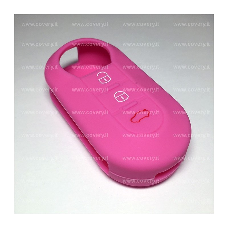 cover chiave fiat 500 rosa