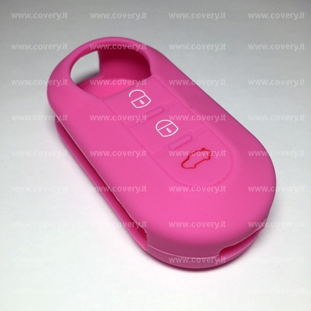 cover chiave fiat 500 rosa